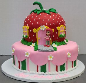 Strawberry Shortcake Kids Birthday Cake
